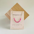 "Philippians 4:13" Morse Code Necklace