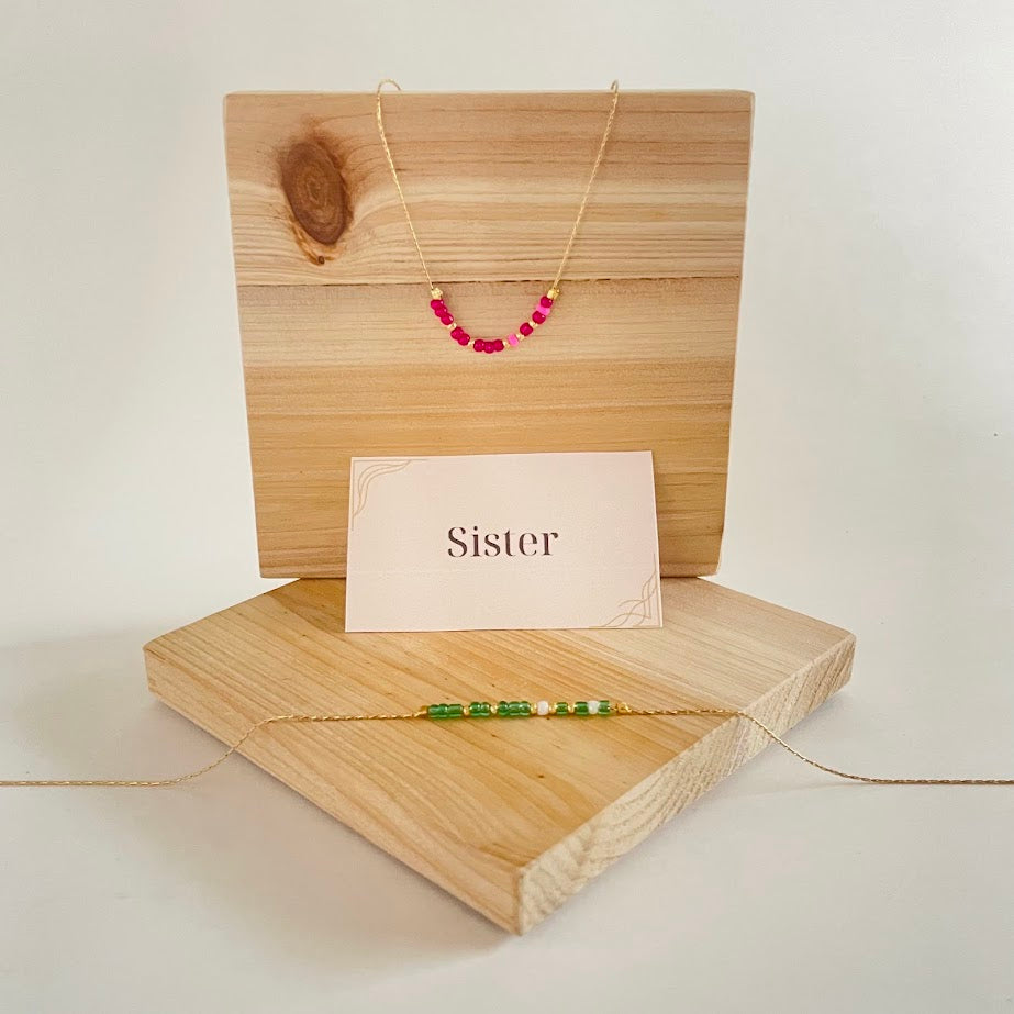"Sister" Morse Code Necklace