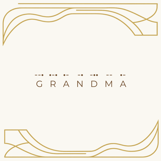 "Grandma" Dainty Morse Code Necklace