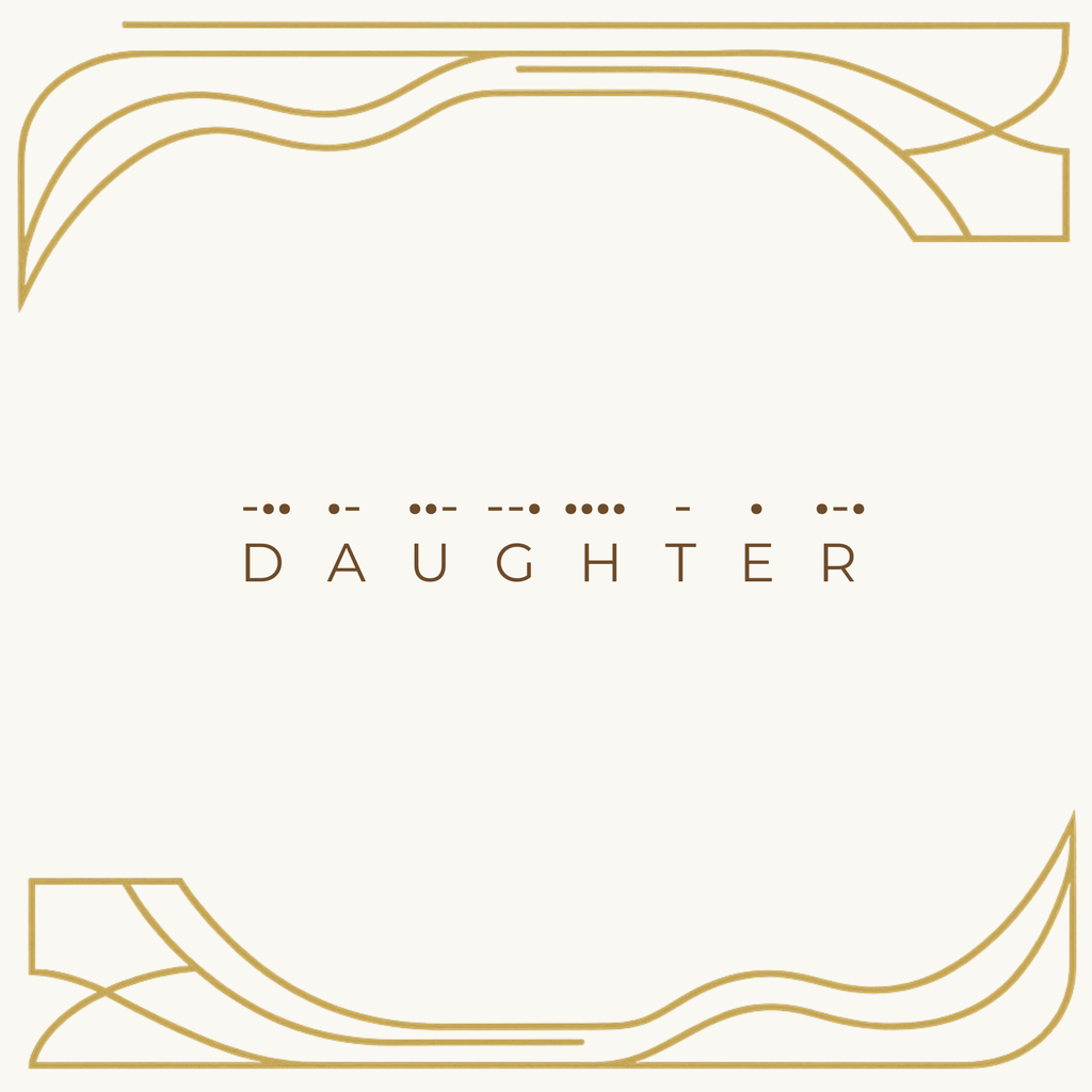 "Daughter" Morse Code Necklace