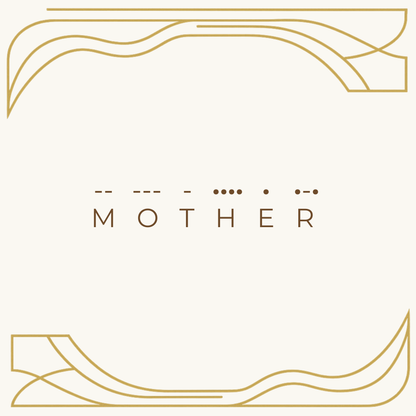 "Mother" Dainty Morse Code Necklace